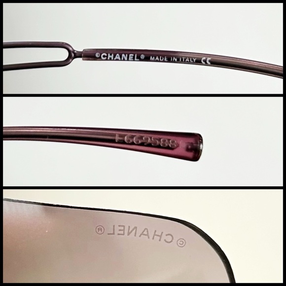 CHANEL Classic Vintage Y2K Rimless CC Logo Gradient Lens 4068 Sunglasses - Picture 8 of 8